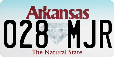 AR license plate 028MJR