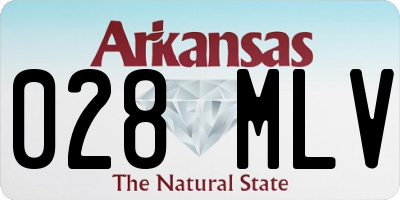 AR license plate 028MLV