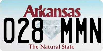 AR license plate 028MMN
