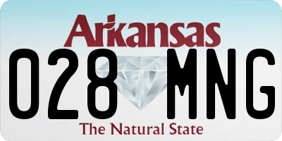 AR license plate 028MNG