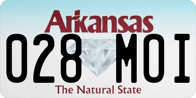 AR license plate 028MOI