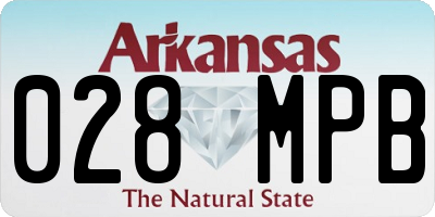 AR license plate 028MPB