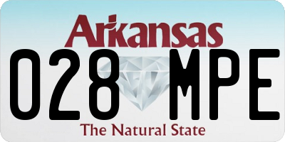 AR license plate 028MPE