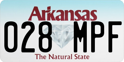 AR license plate 028MPF