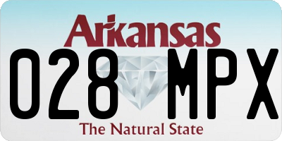 AR license plate 028MPX