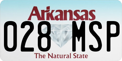 AR license plate 028MSP