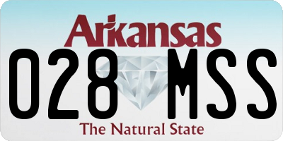 AR license plate 028MSS