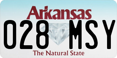 AR license plate 028MSY