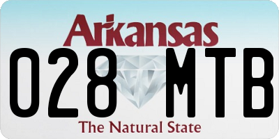 AR license plate 028MTB