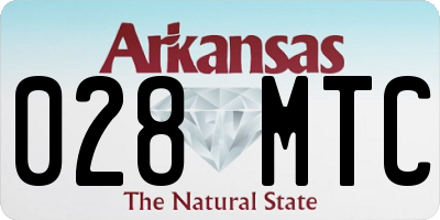 AR license plate 028MTC
