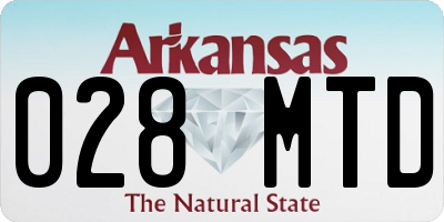 AR license plate 028MTD