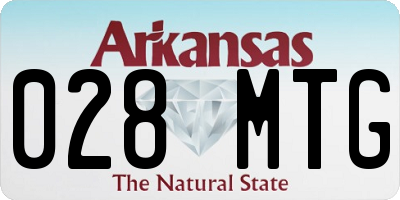 AR license plate 028MTG