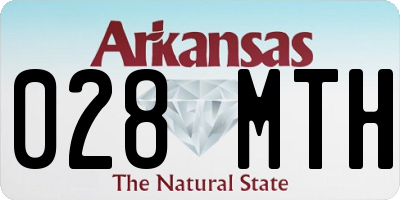 AR license plate 028MTH