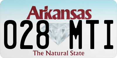 AR license plate 028MTI