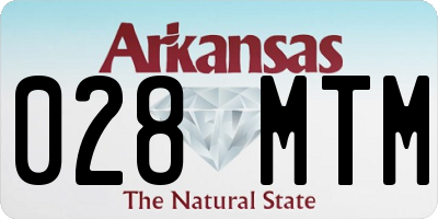 AR license plate 028MTM