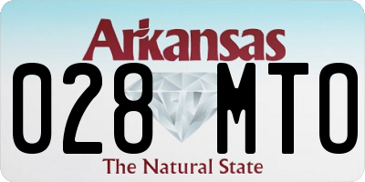 AR license plate 028MTO