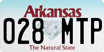 AR license plate 028MTP