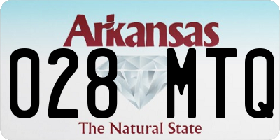 AR license plate 028MTQ