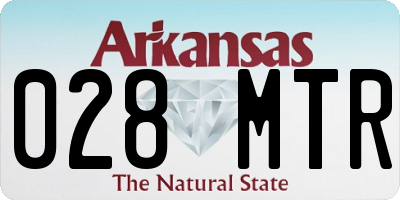 AR license plate 028MTR