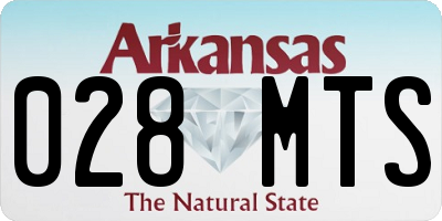 AR license plate 028MTS