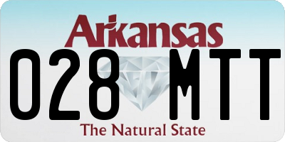 AR license plate 028MTT