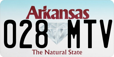 AR license plate 028MTV