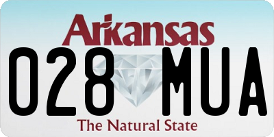 AR license plate 028MUA