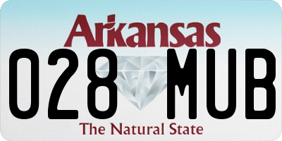 AR license plate 028MUB