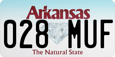 AR license plate 028MUF