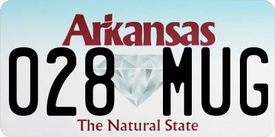 AR license plate 028MUG