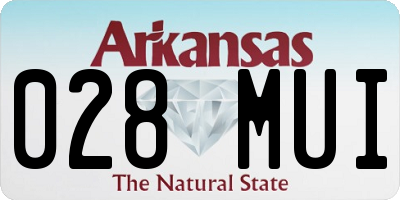 AR license plate 028MUI
