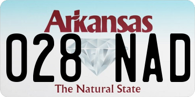 AR license plate 028NAD