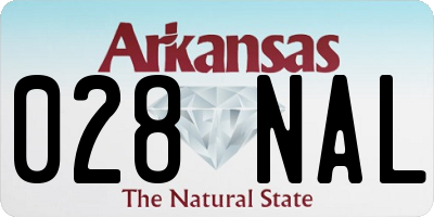AR license plate 028NAL