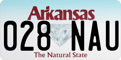 AR license plate 028NAU