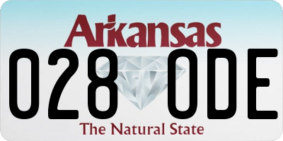 AR license plate 028ODE