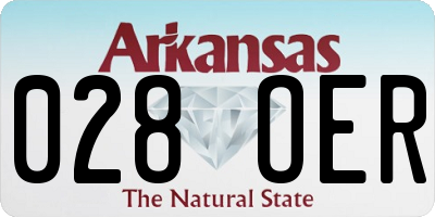 AR license plate 028OER