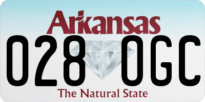 AR license plate 028OGC