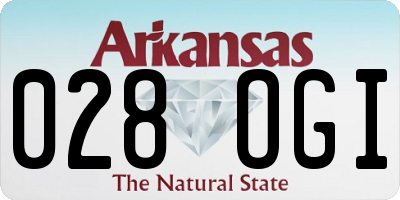 AR license plate 028OGI