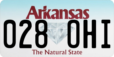 AR license plate 028OHI