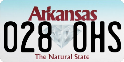 AR license plate 028OHS