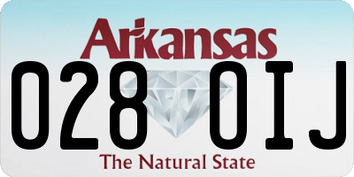 AR license plate 028OIJ