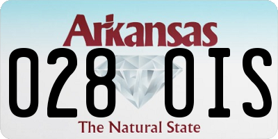 AR license plate 028OIS