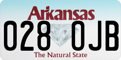 AR license plate 028OJB