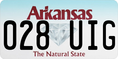 AR license plate 028UIG