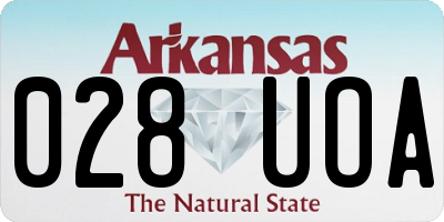 AR license plate 028UOA