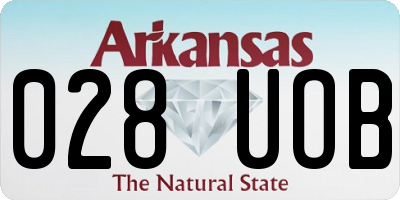 AR license plate 028UOB