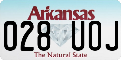 AR license plate 028UOJ
