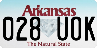AR license plate 028UOK