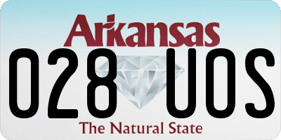 AR license plate 028UOS