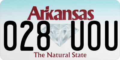 AR license plate 028UOU